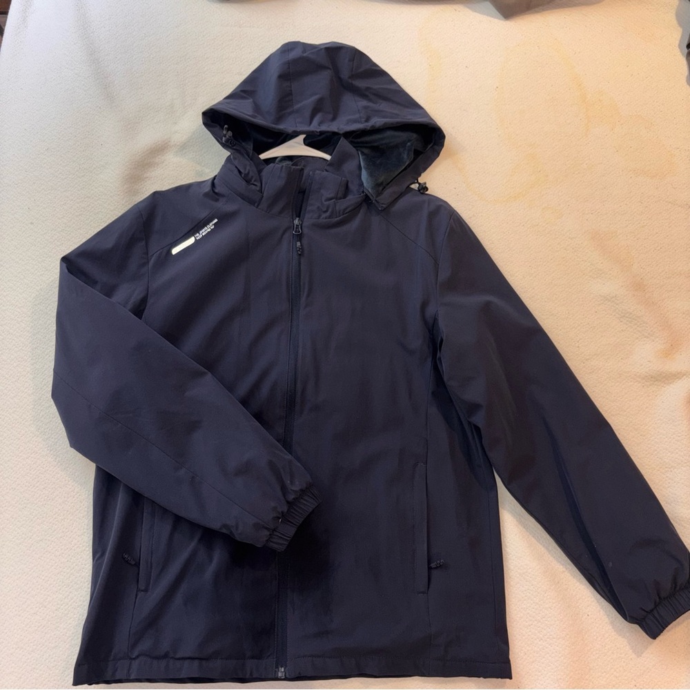 Men's Black Hooded Jacket